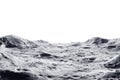 Lunar landscape with deserted landscape and craters formed by meteor impacts Royalty Free Stock Photo