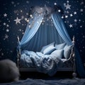 Lunar Lullaby: Embracing the Gentle Moonbeams and Tranquil Night Sky, a Soothing and Peaceful Celestial Cradle of Dreams