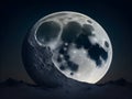Lunar Luminance: Enchanting Moon Shape Artwork Collection