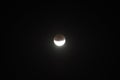 Lunar moon half eclipse Royalty Free Stock Photo