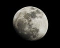 Lunar or moon in night sky Royalty Free Stock Photo