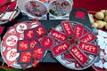 Lunar New Year Calligraphy decorated with text `happy place family reunion ethics` in Vietnamese