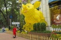 Lunar New year decoration in Ho Chi Minh in Vietnam Royalty Free Stock Photo