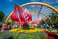 Lunar new year decoration in Vietnam. Royalty Free Stock Photo