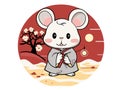 Lunar New Year Mouse Zodiac Sign