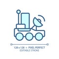 Lunar rover pixel perfect light blue icon