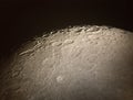 Lunar surface and craters Royalty Free Stock Photo