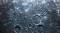 Lunar surface with craters close-up, texture and background. Royalty Free Stock Photo