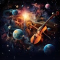 Lunar Symphony: Celestial Orchestration of Planets and Stars