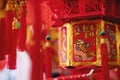 lunar year of the dragon lantern Royalty Free Stock Photo