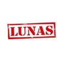 Lunas logo isolated on transparent background Royalty Free Stock Photo
