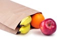 Lunch bag - path Royalty Free Stock Photo