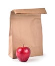 Lunch bag - path Royalty Free Stock Photo