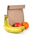 Lunch bag - path Royalty Free Stock Photo