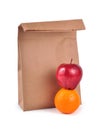 Lunch bag - path Royalty Free Stock Photo