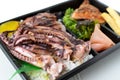 Lunch box grilled squid