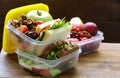 Lunch box for healthy eating Royalty Free Stock Photo