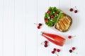 Lunch box with healthy food ready to go for school or work Royalty Free Stock Photo