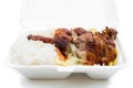 Lunch box of roasted duck Royalty Free Stock Photo