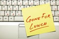 Lunch break concept Royalty Free Stock Photo