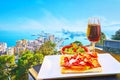 Lunch with a city view, Malaga, Spain