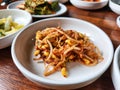 bean sprout kimchi dish on the table