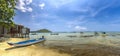 Lunch in a seaside fishing village of Phu Quoc, Vietnam Royalty Free Stock Photo