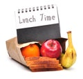Lunch time - clipping path Royalty Free Stock Photo