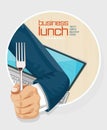 Lunch time concept design Royalty Free Stock Photo