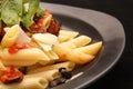 Penne pasta in tomato sauce Royalty Free Stock Photo