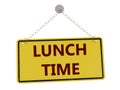 Lunch time sign Royalty Free Stock Photo