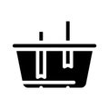 lunchbox constructor glyph icon vector illustration black Royalty Free Stock Photo