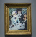 After the luncheon - painting by Renoir