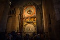 Lund - October 21, 2017: Famous clock inside the cathedral of Lund, Sweden