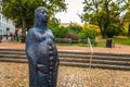 Lund - October 21, 2017: Fertility Statue in the central park of Lund, Sweden