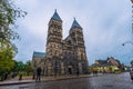 Lund - October 21, 2017: The gothic cathedral of Lund, Sweden