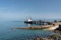 Tourists land from MS Oldenburg on Lundy Island in Devon