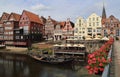 Luneburger harbor in Luneburg, Germany Royalty Free Stock Photo