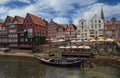 Luneburger harbor in Luneburg, Germany Royalty Free Stock Photo