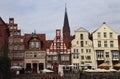 Luneburger harbor in Luneburg, Germany