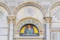 Lunette above the left door of the Duomo - Pisa Royalty Free Stock Photo