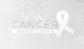 Lung Cancer Awareness Month Background Illustration Royalty Free Stock Photo