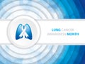 Lung Cancer Awareness Month Background