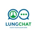 Lung Chat Vector Logo