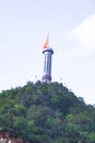 LUNG CU, HA GIANG, VIETNAM, October 20th, 2018: Lung Cu flagpole where Ha Giang province, Vietnam