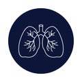 lung, human body parts, anatomical lung icon