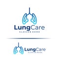 Lung logo design concept vector. Lung Care Logo Design Template. Creative Symbol. Icon Royalty Free Stock Photo