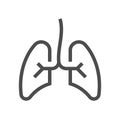 Lung vector icon