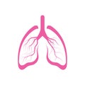 Lung Vector Illustration design Logo