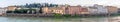 Lungarni buildings panoramic view in Florence, Italy Royalty Free Stock Photo
